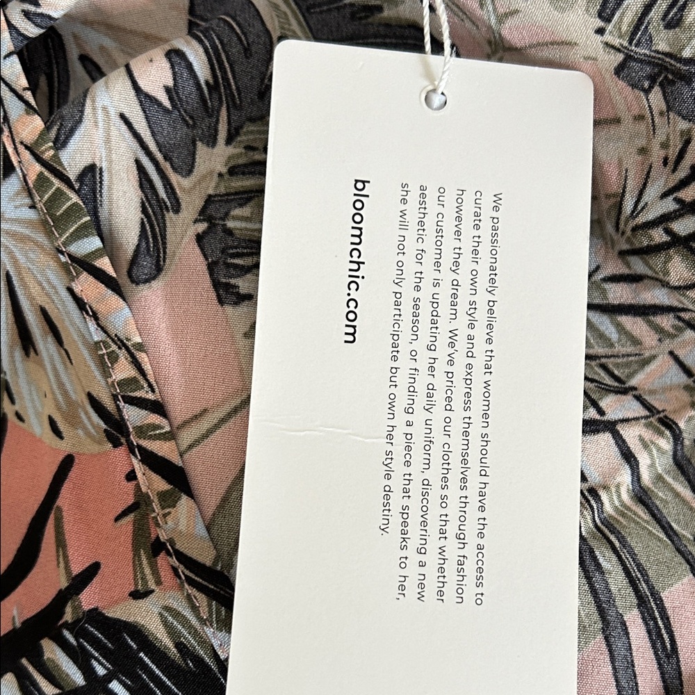 BloomChic Floral Print Dress - Pink and Black